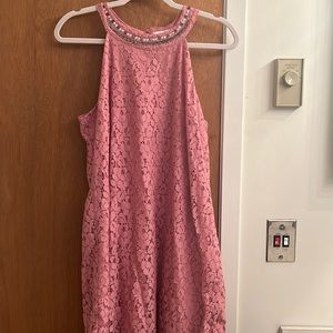 Candies light pink eyelet dress